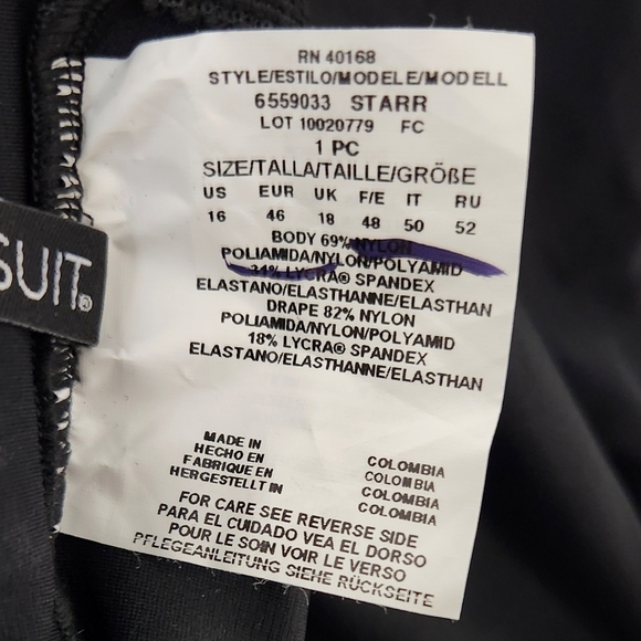 New!Miraclesuit Rock Solid Starr One Piece Swimsuit - Picture 12 of 14